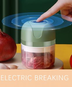 250mL Mini Electric Garlic Masher Chopper Meat Grinder for Kitchen Food Tools