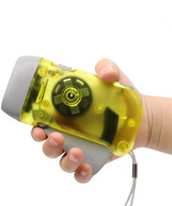 3 LED Hand Pressing Dynamo Crank Flashlight Torch