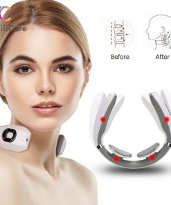 Electric Neck Massager Low Frequency Magnetic Therapy Pulse Pain Relief Tool