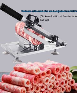 Home Kitchen Frozen Meat Slicer Manual Stainless Steel Food Cutter