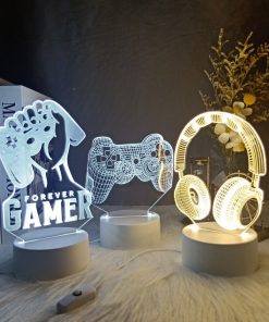 LED Night Lamp USB Powered Gaming Room Desk Setup Lighting Decor