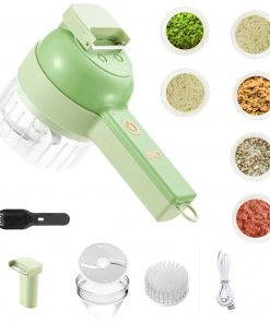 Portable 4 in 1 Electric Vegetable Cutter Set Vegetable Chopper