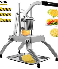 Commercial Vegetable Fruit Slicer 4.8mm 6.4mm 9.5mm  Food Dicer Manual Cutting Machine